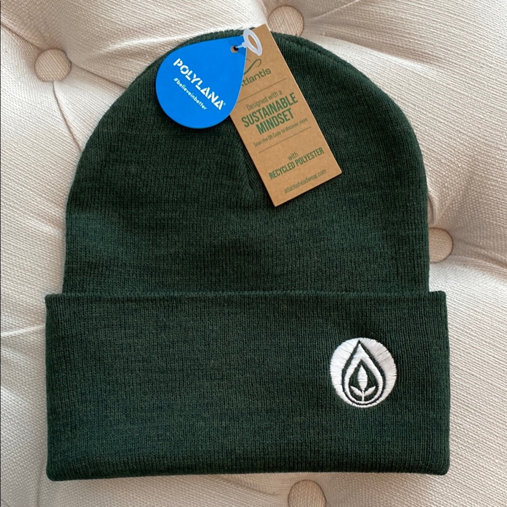 POLYLANA green beenie hat